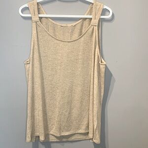Tan Knit Stretchy Tank Top